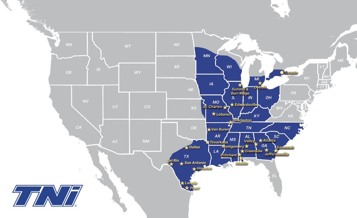 093024 T Ni Service Area Map OTR and RMR locations